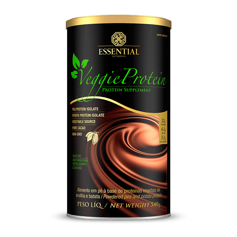 Veggie Protein (455g) Essential Nutrition-Cacao