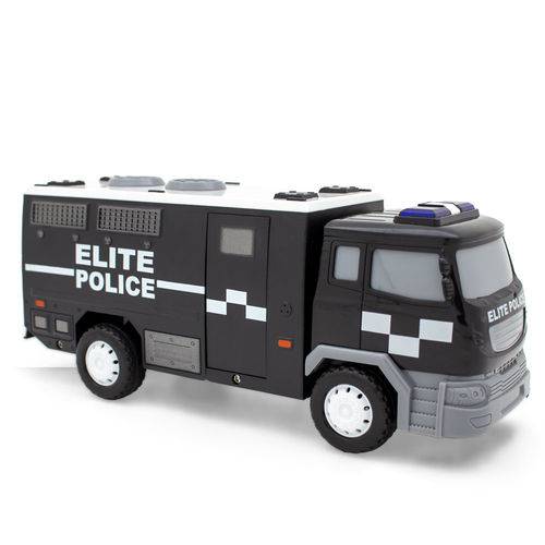 Veículo com Som e Luz - Fricção - 14cm - Super Caminhão de Policia - Toyng