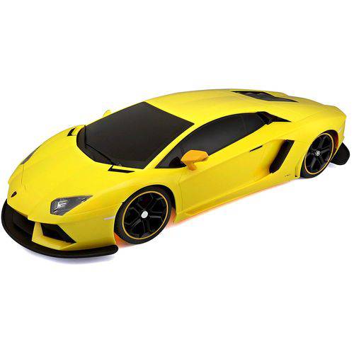 Veículo Controle Remoto - Lamborghini Aventador Lp - 1/10 - Amarelo - Maisto