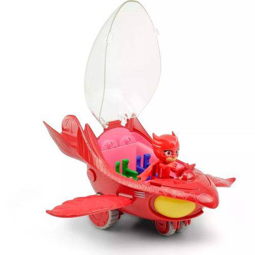 Veículo e Figura - PJ Masks - Planador Coruja com Luzes e Sons - Dtc