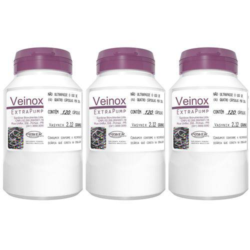 Veinox - 3 Unidades - Power Supplements