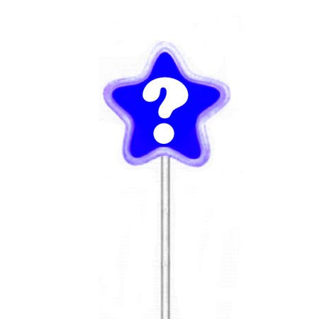 Vela de Aniversário Estrela Azul Interrogação Velarte