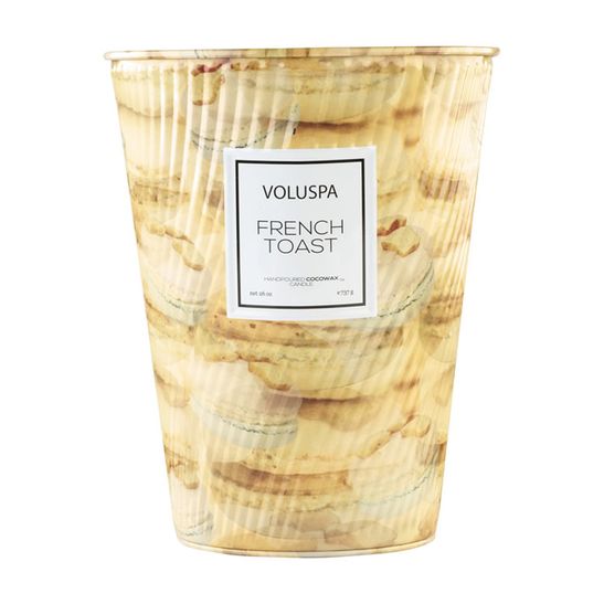 Vela French Toast Macaron Collection Cone Textura 2 Pávios 80 Horas Voluspa