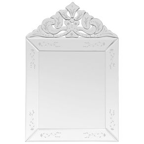 Venezian Espelho 60 Cm X 40 Cm Prata