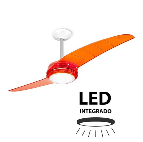 Ventilador de Teto Spirit 203 Tangerina LED