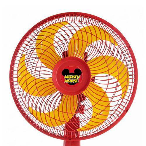 Ventilador Mallory Disney Mickey Mouse Ts, Vermelho e Amarelo, B94400812, Potência de 42W, 220V