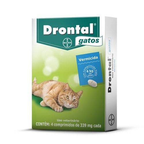 Vermicida Drontal para Gatos - 4 Comprimidos