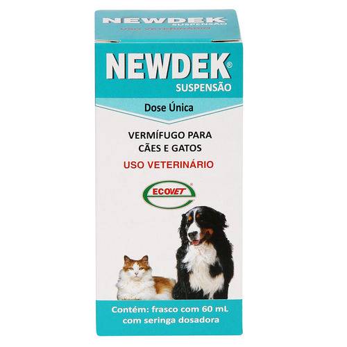 Vermífugo Newdek Suspensão Ecovet 60ml