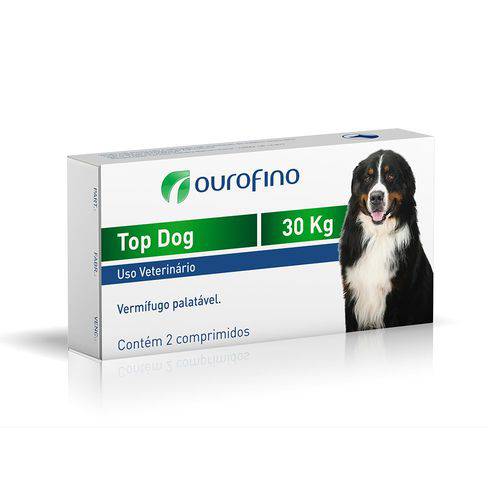 Vermífugo Ouro Fino Top Dog para Cães Até 30kg