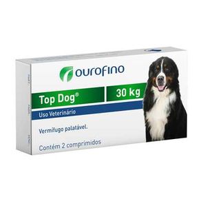 Vermífugo Top Dog - Cães 30 Kg 2 Comprimidos