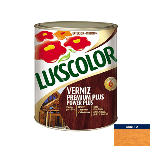 Verniz Acetinado Canela Power Plus Lukscolor 0,9l