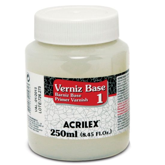Verniz Base 1 Craquelex Color 250ml Incolor - Acrilex