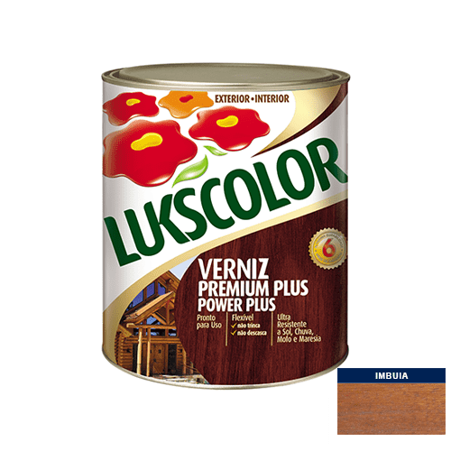 Verniz Acetinado Imbuia Power Plus Lukscolor 0,9l