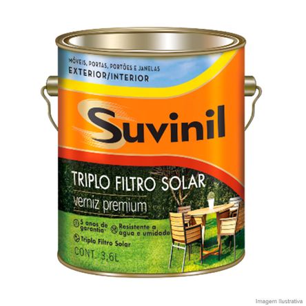 Verniz Filtro Solar 3,6 Litros Brilhante Incolor Suvinil