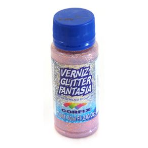 Verniz Glitter Fantasia Cobre 60 Ml Corfix