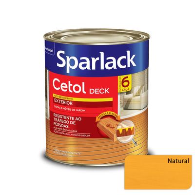 Verniz Sparlack Cetol SemiBrilho para Deck - Natural - 900ml