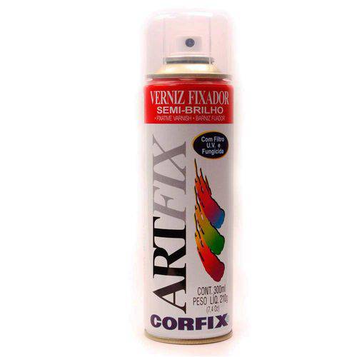 Verniz Spray Fixador Artfix Corfix Semi-Brilho 300 Ml