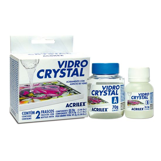Verniz Vidro Crystal Acabamento com Aspecto de Vidro 101.5g - Acrilex
