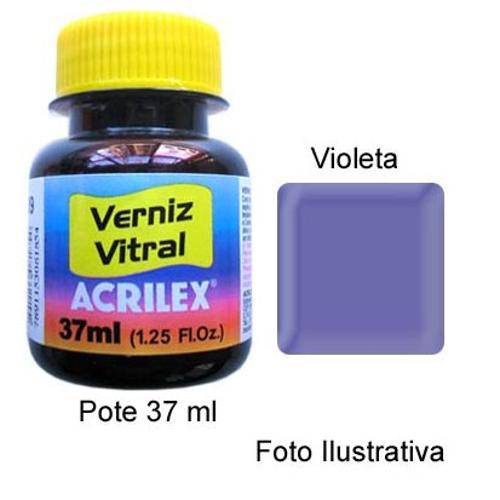 Verniz Vitral 516 Violeta Acrilex 37 Ml
