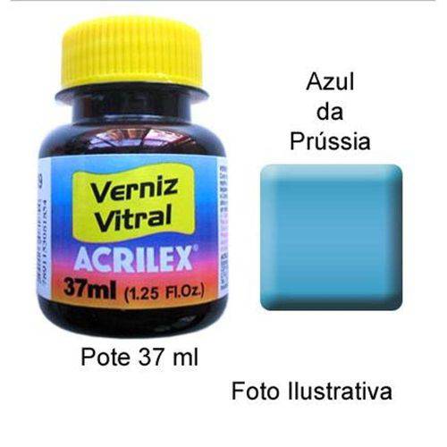 Verniz Vitral 580 Azul da Prussia Acrilex 37 Ml
