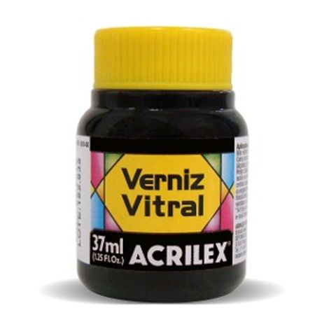 Verniz Vitral 37ml Acrilex - Preto