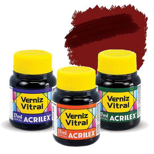 Verniz Vitral - 37ml - Coral - 586 - Acrilex