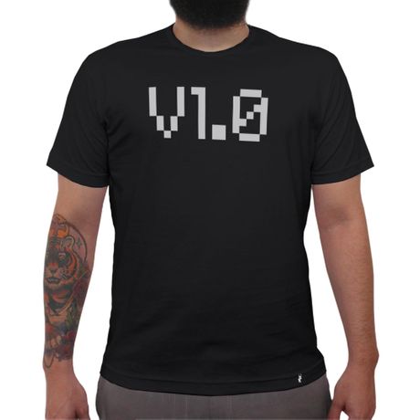 Versão 1.0 - Camiseta Clássica Masculina