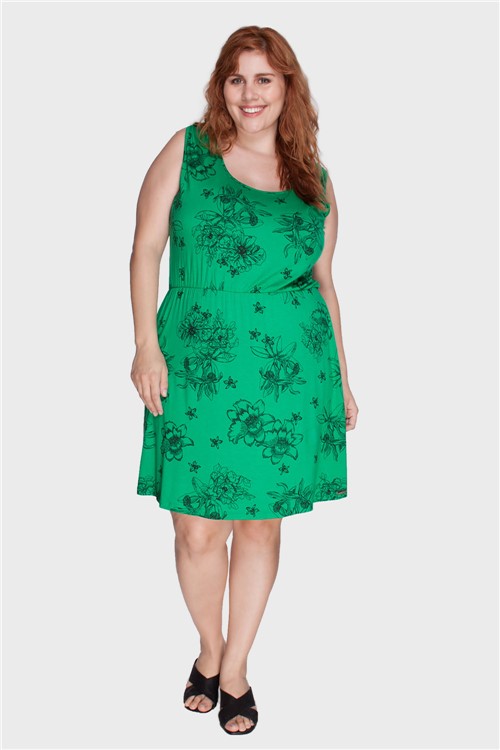 Vestido Amor Perfeito Plus Size Verde-48