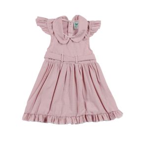 Vestido Infantil para Bebê Menina - Rosa Claro P