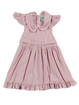 Vestido Infantil para Bebê Menina - Rosa Claro