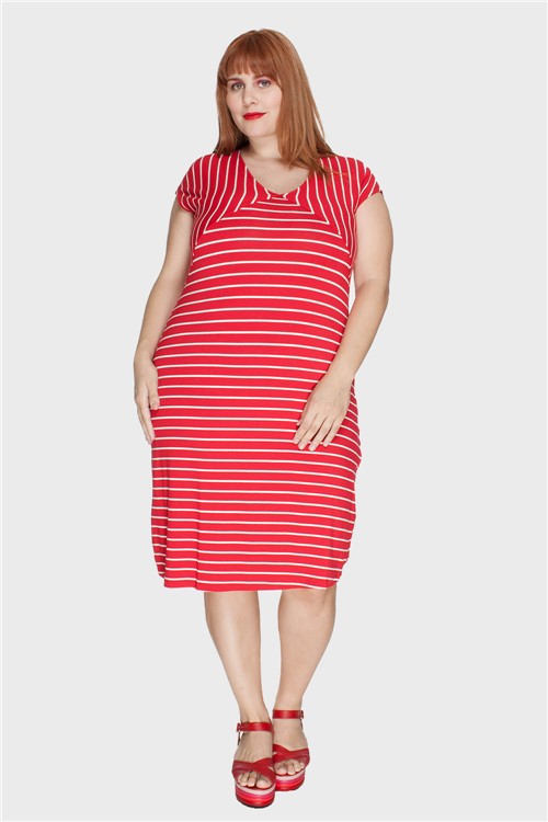 Vestido Linda Plus Size Vermelho-48