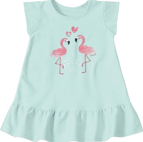 Vestido Marisol Flamingo Bebê Menina
