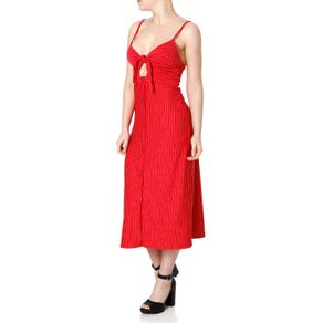 Vestido Midi Feminino Autentique Vermelho G