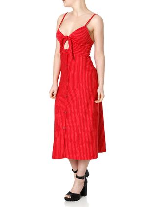 Vestido Midi Feminino Autentique Vermelho