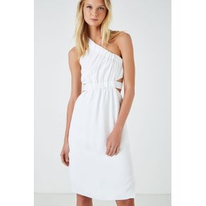 Vestido Ombro só Elástico Branco Branco - 36