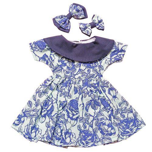 Vestido para Bonecas Laura Doll (azul)