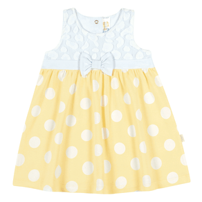 Vestido Rotativo Amarelo - Bebê Menina -Cotton Vestido Amarelo - Bebê Menina - Cotton - Ref:33110-174-G