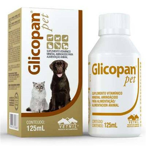 Vetnil Glicopan Pet 125ml - Complexo Vitamínico