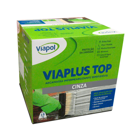 Viaplus Top -Cinza 18 KG Cinza
