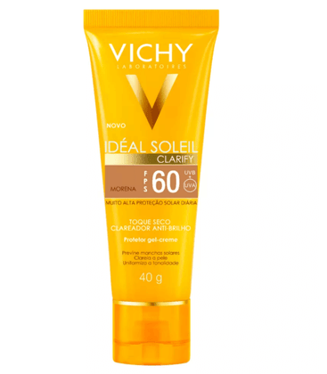 Vichy Ideal Soleil Clarify Protetor Solar FPS 60 40g - 003 Pele Morena