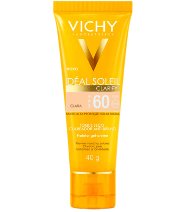 Vichy Ideal Soleil Clarify Protetor Solar FPS 60 40g - 001 Pele Clara