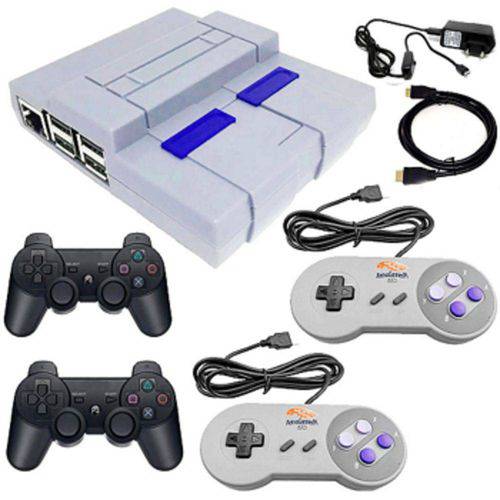 Video Game Mini Super Nintendo - 7000 Games - 4 Controles - HDMI - Fonte