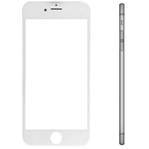 Vidro Iphone 6s Plus C/ Aro Branco