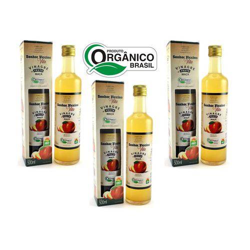 Vinagre de Frutas Senhor Viccino Vita Organico - Kit com 3 Unidades