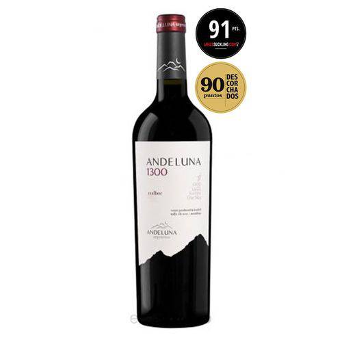 Vinho Argentino Andeluna 1300 Malbec 750ml