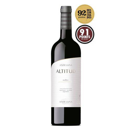 Vinho Argentino Andeluna Altitud Malbec 750ml
