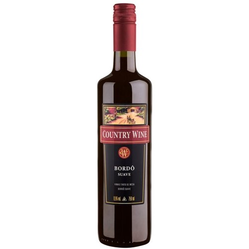 Vinho Bra Country Wine 750ml Bordo Suave