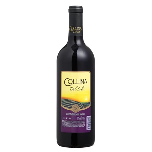 Vinho Brasileiro Collina Del Sole 750ml Demi Sec
