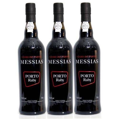 Vinho do Porto Messias Ruby 750ml 03 Unidades