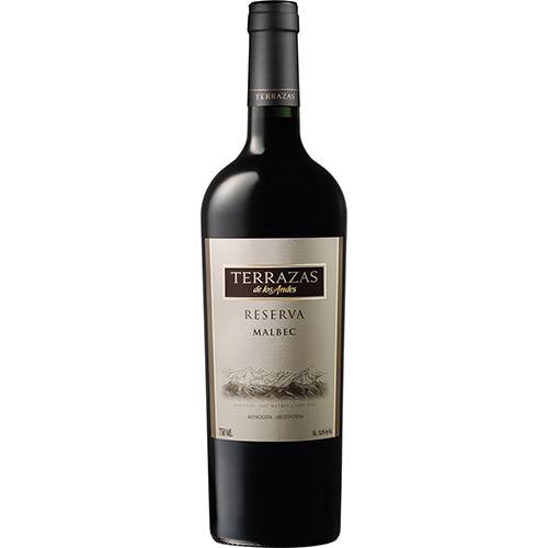 Vinho Tinto Argentino Terrazas Malbec Reserva 750 Ml